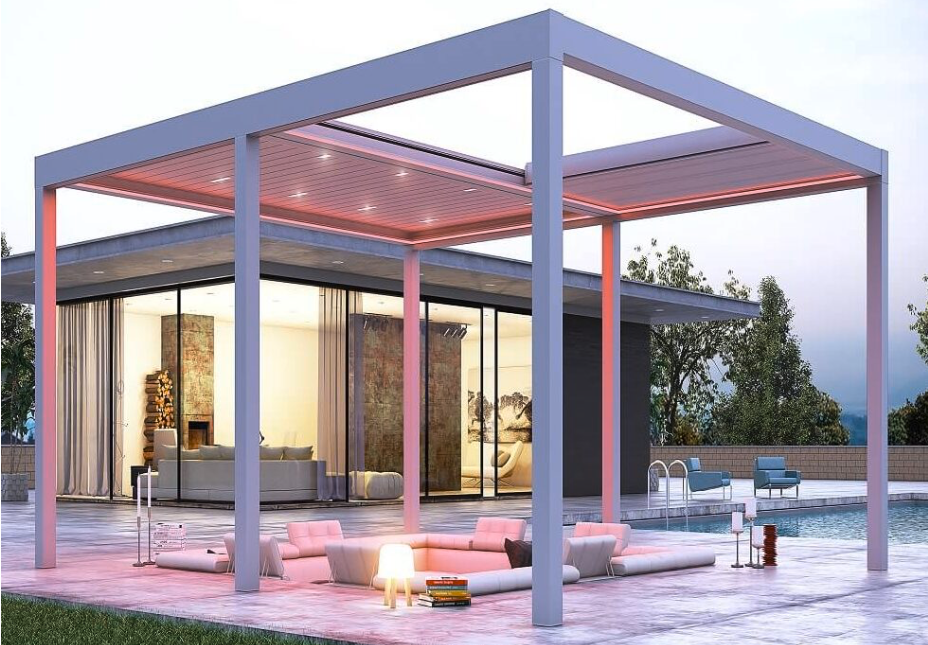Luxaterra roof retractable and rotatable blades 